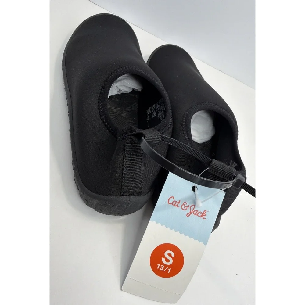 Kids' Grover Slip-On Water Shoes Cat & Jack Black S: Breathable Upper Size 13/1